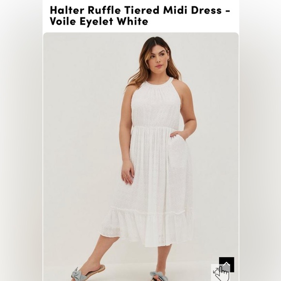 EUC Torrid Halter Midi Dress - Picture 1 of 3